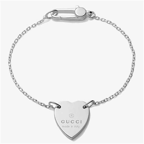 gucci hard bracelet|heart bracelet with gucci trademark.